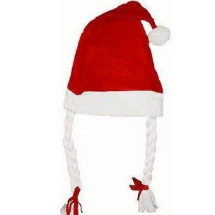 Christmas Hat with Braids (12 pcs.)