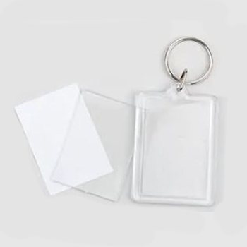 Color Your Own Rectangular Keychain (48 pcs)