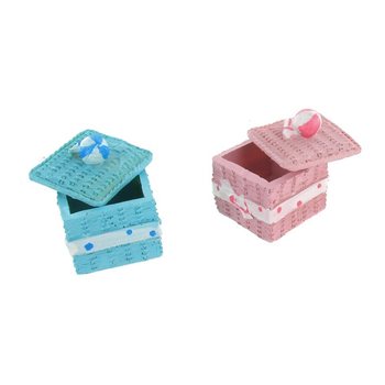 Decorative Storage Box - Pink/Blue (2 pcs.)