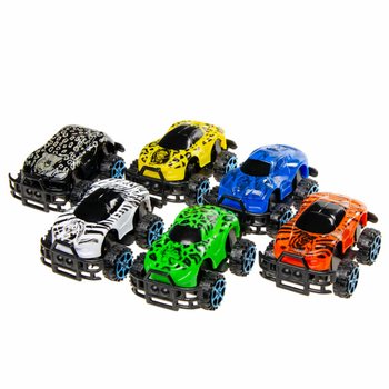 PULL BACK JUNGLE CARS IN DISPLAY (12 pcs)