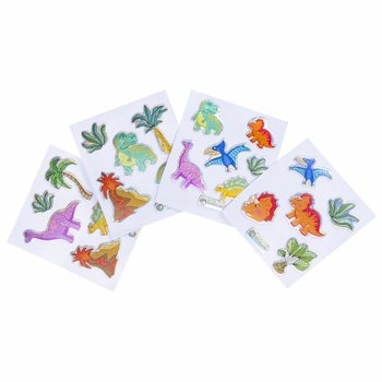 GLITTER STICKERS - MODEL: DINOSAUR (100 pcs)