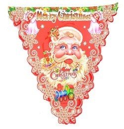 CHRISTMAS PENNANT BANNER (10 pcs)
