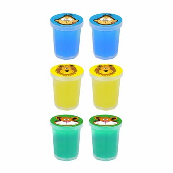 Jungle Animal Slime Pots (Pack of 6)