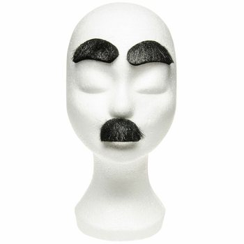 Funny Fake Stick-On Moustaches on Card (24 pcs)