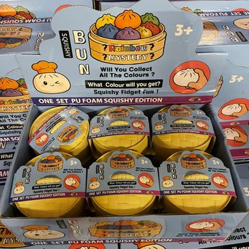 RAGE - Squishy Bun Dumplings LARGE - ONE SET PU FOAM SQUISHY EDITION Dim. 8.5 x 8.5 x 4.8 cm (12 pcs.)