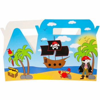MENUBOX PIRATE - 22.5 x 12 x 9.5 Cm. (24pcs)
