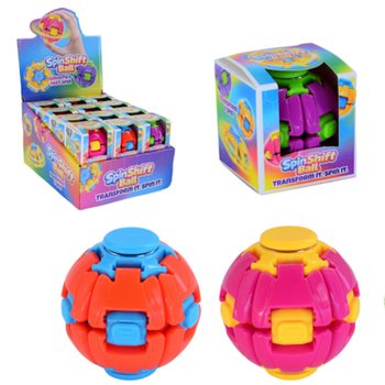 Spin & Pop Fidget Ball - SpinShift Ball - in Display (24 pcs)