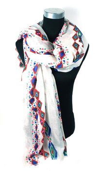 Beautiful Cream-Colored Ibiza Look Scarf (1 pc)