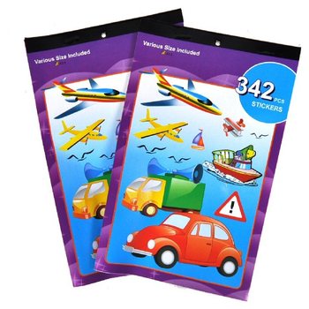 STICKER BOOKS MODEL: VEHICLES (12pcs)