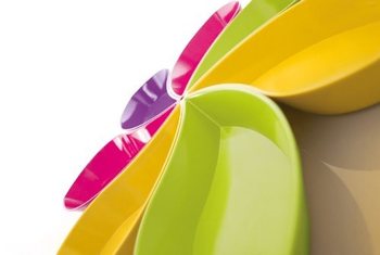 Zak! Designs Table Art Flora Leaf Snack Set, 7-Piece (1 set)