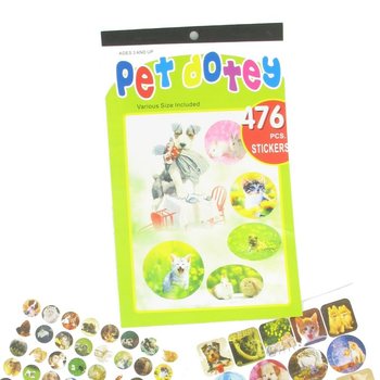 Sticker Book Model - Animals (12 pcs)