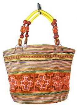 B-FAIR Bag Beads Brown/Yellow (1 pc)