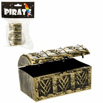 MINI PIRATE TREASURE CHEST IN DISPLAY (24pcs)