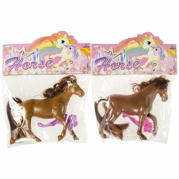 TOY HORSE WITH BRUSH (12 pcs)