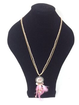 Ibiza Style Necklace Peace Salmon (1 pc)