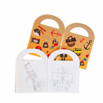 Mini Pirate Coloring Books with Stickers