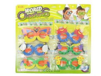 FOAM KIDS GLASSES - MIX MAP (6x6 card.)
