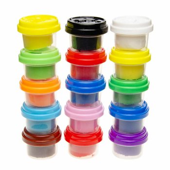 FUN DOUGH - MODELING CLAY IN TUBS (1 Bag of 15 pcs)