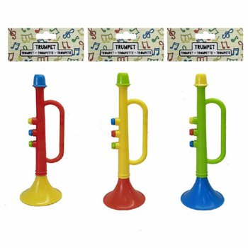 Toy Trumpet - 15 cm High - Mixed Colors (12 pcs)