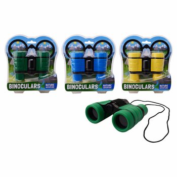 NATURE ADVENTURE BINOCULARS WITH CORD - ON BLISTER (6 Pcs)
