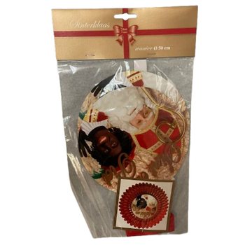 SINTERKLAAS DECORATION FAN &Oslash;50 CM - FOLDABLE (6 pcs)