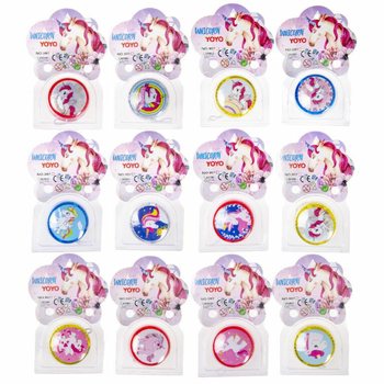 Unicorn Yoyos on Card (12 Pcs.)