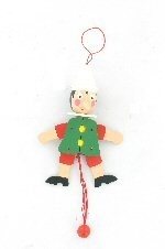 Wooden Pinocchio Jumping Jack Toy (4 pcs.)
