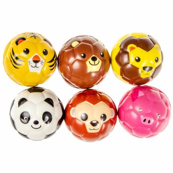 Foam Animal Faces Balls &Oslash; 6.3 cm in Display (24 pcs)