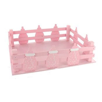 Pink Decorative Crate with Baby Bottles