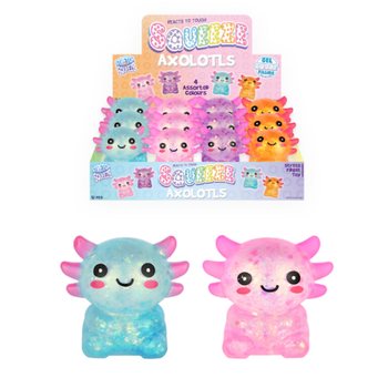 Squeeze Axolotl - with Gel Sugar Filling - in Display (12 pcs)