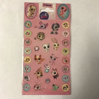 STICKERS: LITTLE PETSHOP, Dim. 20 x 10 cm. (10pcs)