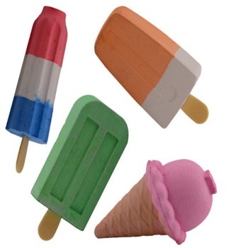 Large Ice Cream Sidewalk Chalk - 2 Pcs on Card