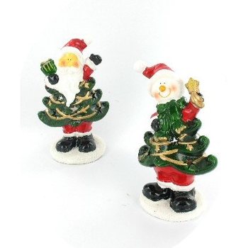 Tealight Holder Christmas Tree Model with Figure (4 pcs)