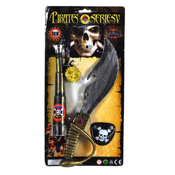 Pirate Toy Set on Card - Model 1 (6 pcs)