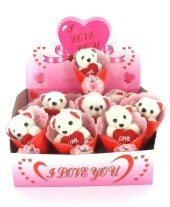 I LOVE YOU BEAR IN DISPLAY (12 pcs)