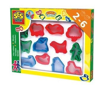 SES Clay/Dough Cutters (12 colors/shapes) (1 pc.)