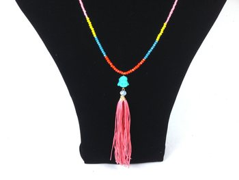 Luxury Buddha Necklace Pink (1 pc)