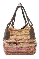 Art.no: 97719B - B-FAIR Brocade Bag Large Brown (1 pc)