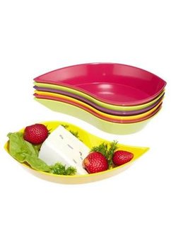 Zak! Designs Table Art Flora Leaf Snack Set, 7-Piece (1 set)