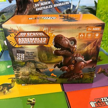 Build Your Own 3D Dinosaur Kit - Gift Box Display (8 pcs)