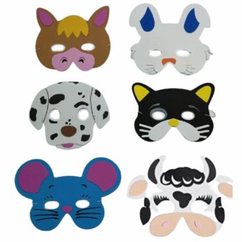 Foam Farm Animal Masks (24 pcs)