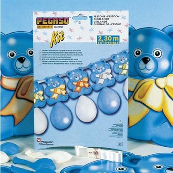 BIG BALLOONS GARLAND 2.3 METER - BLUE (5st.)