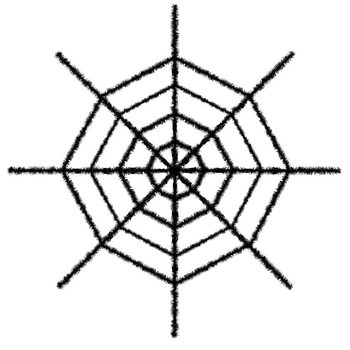 BIG SPIDER WEB 70 CM. (4 pcs.)