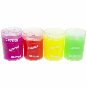 Colored Transparent Slime Tub Display (12 pcs)