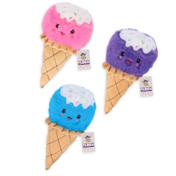 Large Plush Ice Creams - 25 cm - Assorted Colors (12 pcs)