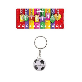 Metal Football Keyrings (12 pcs)