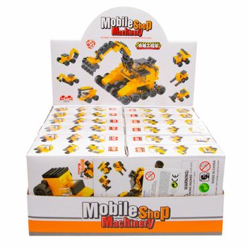 BRICKS BUILDING BLOCKS - CONSTRUCTION VEHICLES (12 St.)
