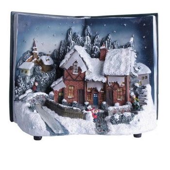CHRISTMAS VILLAGE IN BOOK FORM WITH GLOW LIGHTING