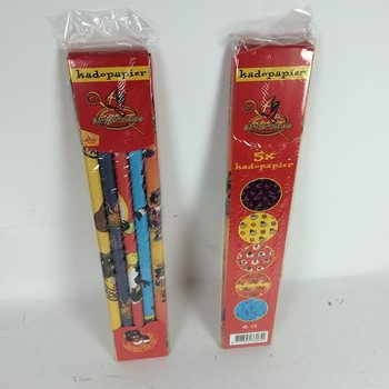 5-Piece 'De Club van Sinterklaas' Gift Wrapping Paper
