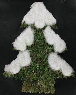 Large Natural Tree with Snow (1 pc.)
